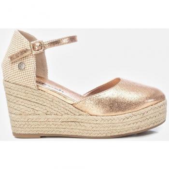 Alpargatas de cuña para mujer Refresh 171958 con hebilla en color oro