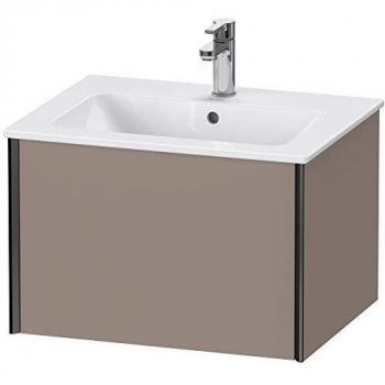 Mueble Bajo Lavabo Mural Duravit XViu 61x40x48 cm, 1 Tiroir, Basalto Mate, Negro Mate