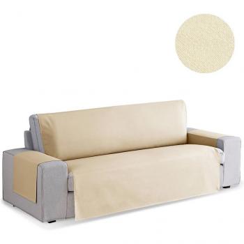 Cubresofá Royale 1 plaza color beige, adaptable, modelo liso, para sofás de 60-110 cm