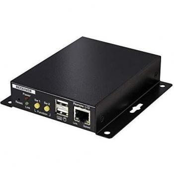 Conmutador KVM Extensor Cuádruple LINDY con Módulo Receptor USB para Pantalla, Teclado y Ratón