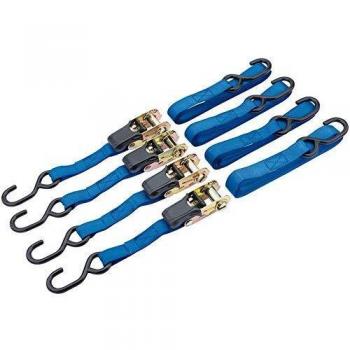 Draper Tools Set de correas de amarre trinquete 4 uds 250 kg 60965