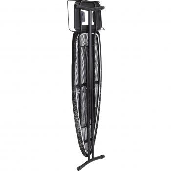 Jata Hogar Tabla de Planchar Ajustable en Altura y Plegable, Metal, Negro, 161x45x15 cm