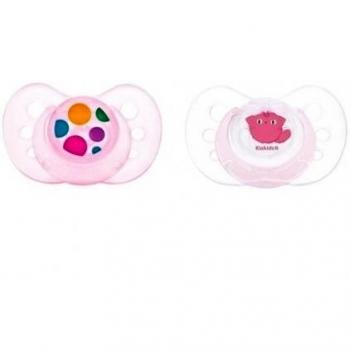 Kiokids 1167 - Chupetes anatómicos, unisex, color rosa