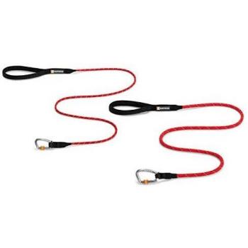 RUFFWEAR - Correa para Perro con mosquetón, tamaño Grande, Color Rojo