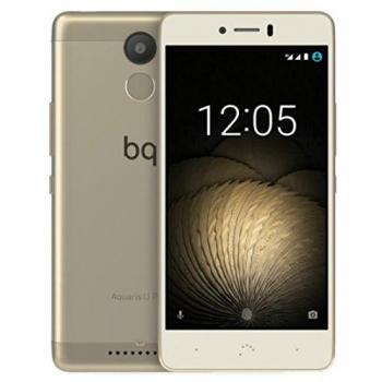 BQ Aquaris U Plus, Doble SIM, 4G, 16GB, 16MP, Android 7.1.1 - Color Oro y Blanco