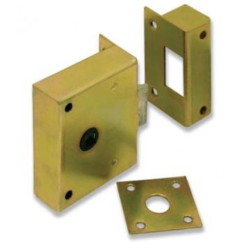 Picaporte Resbalón 60mm Hierro Latón Madera Modelo 812