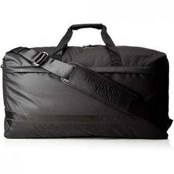 Trussardi Jeans Turati Travel XL Rubber Nylon, Bolsa organizadora de Almacenamiento para Hombre, Negro