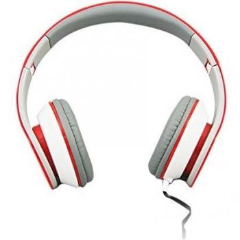 Auricular Casco con microfono M2 Rojo exterior.Gris Interior