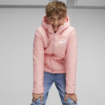 Chaqueta Infantil Puma Essentials Hooded Padded Rosa