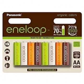Panasonic eneloop limitierte Organic Edition: Ready to Use AA Mignon Ni-Mh batería 3 mcce/8BE de Organic