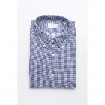 Robert Friedman Blue Cotton Shirt - L