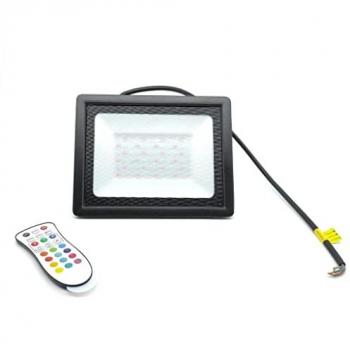 Proyector LED RGB 50W IP65 con Mando a Distancia para Control de Varios Dispositivos