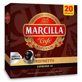 Cápsulas de café descafeinado Marcilla - 200 unidades (10 paquetes de 20 cápsulas)