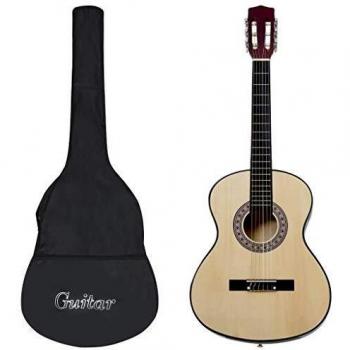 Set de Guitarra Clásica para Principiante 12 Piezas 4/4 39 Instrumento Color Azul, Negro, Marrón Oscuro y Más