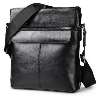Vbiger Bolsa de Cuero Maletín de Negocios Bolsa de Moda Bandolera Bolso de Hombro Bolso Casual Para Hombres