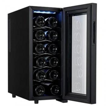 Despensa Enfriadora de Bebidas Adler AD 8083 - Capacidad 33L, Eficiencia Energética G, Libre Instalación, 12 Botellas, Color Negro