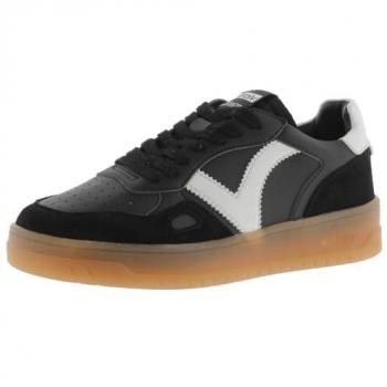 Victoria Basket Unisex 1257126 Zapatillas deportivas con piezas de color y serraje en contraste, efecto piel, para adulto, color negro, talla 41