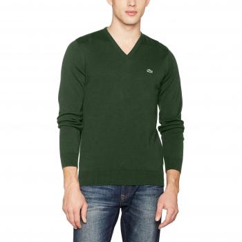Lacoste AH4890, Suéter para Hombre, Verde