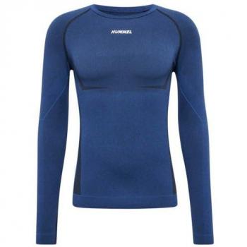 Hummel Mike Seamless Long Sleeve T-shirt for Men - Insignia Blue