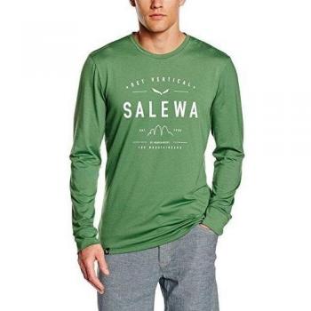 Salewa Puez Dri-Rel M L/S Tee - Camiseta de manga larga para hombre, color verde, talla S