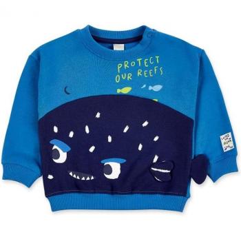 Sudadera de niño Tuc Tuc Ocean Wonders de felpa en azul con estampado
