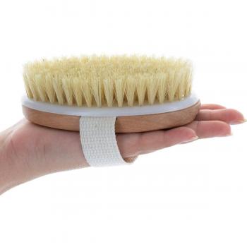 LEORX Piel seca madera cuerpo cepillo con cerdas naturales