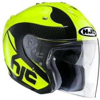 Casco de moto HJC FG-JET ACADIA MC4, Negro/Amarillo, XS