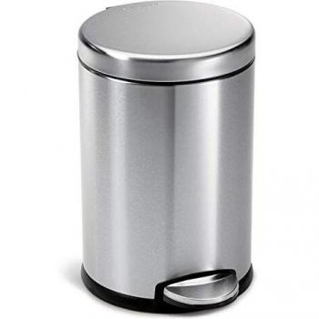 simplehuman Treteimer 4.5 l, Silber matt - Cubo de basura