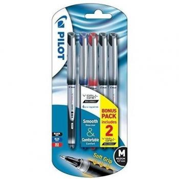 Pilot 0,7 mm Vball Grip bolígrafo de tinta líquida - negro/rojo/azul