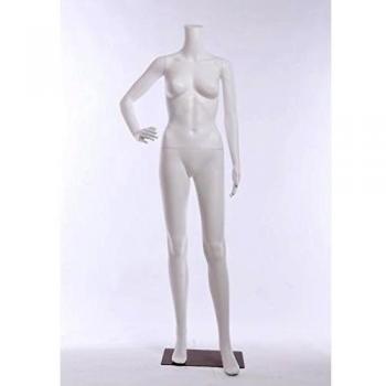 Euroton pantalla Fb de 7white Color Blanco Mate Maniquí abstractos con placa de metal sin cabeza Female Maniquí headless