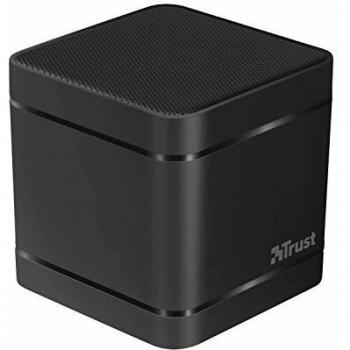 Trust Urban Kubo - Altavoz inalámbrico con Bluetooth y Reproductor MP3 Integrado para Smartphones y tabletas, Color Negro