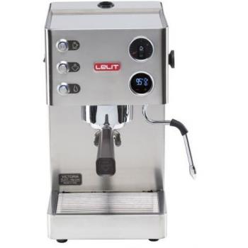 Lelit PL91T Victoria, máquina de café prosumer con LCC para gestionar Todos los parámetros, 1200 W, 2.5 litros, Acero Inoxidable, Plata