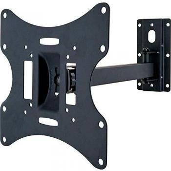 Soporte de pared para TV Schwaiger LWH040 011, hasta 42 pulgadas, inclinable y giratorio, soporta hasta 30 kg, compatible con VESA hasta 200x200 mm, color negro
