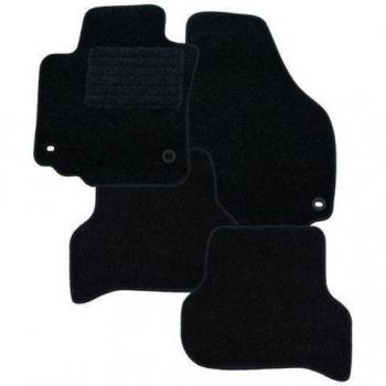 RAU AMAKS0322 Alfombras de Coche con Fijación de Vellón para Alfombra de Conductor, Color Negro
