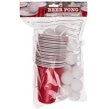 OOTB- Juego para Beber, Beer Pong, Color Rojo