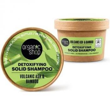 Champú sólido voluminizador con cenizas volcánicas y bambú