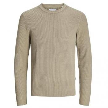Jack & Jones Perfect Beige Pullover Sweater for Men - Regular Fit Size S