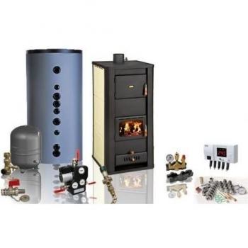 Chimenea Horno wasserführend prity WS3 W26 Juego completo 32 kW