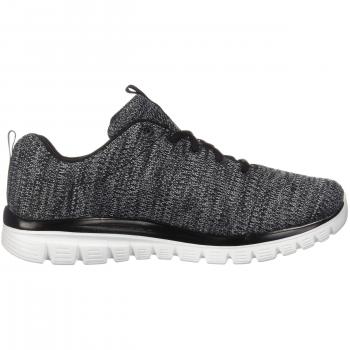 Zapatilla Skechers Graceful Twisted Fortune Mujer - Cómoda y Moderna en Negro