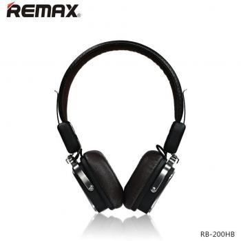 Remax RB-200HB Luxury Hi-End Audio Bluetooth Stereo 40mm Headphones 3.5mm Aux/Phone Call Black
