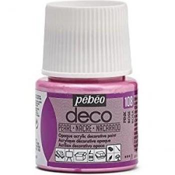 Pintura Acrílica Nacarada Rosa Pébéo - 45 ml