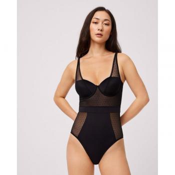 Body con aro y relleno de microfibra suave y plumeti