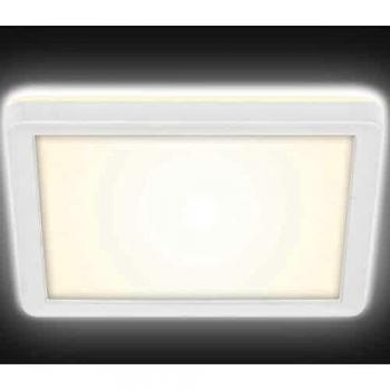 Plafoniera LED Slim 19cm, 12W, 1400lm, 4000K, IP20, Plástico Blanco