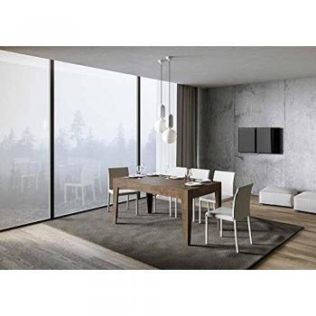 Mesa extensible de 90x160/220 cm Cico en color nogal