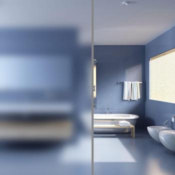 Película de Privacidad Frilled para Ventanas PVC - 5 Unidades, Color Blanco