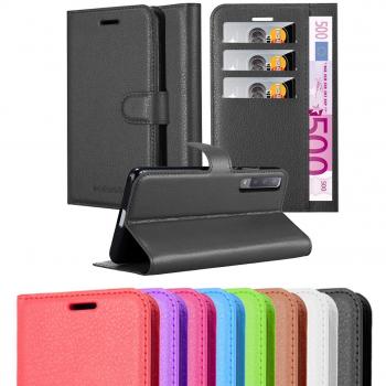 Funda Libro para Samsung Galaxy A7 2018 ROJO CARMiN - Cubierta Protección con Cierre Magnético, Tarjetero y Función de Soporte - Etui Case Cover Carcasa