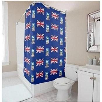 WHYGAO@ Cuenta de baño Digital impreso 3D impermeable Anti bacteriana cortinas de baño bricolaje soportes personalizados ducha cortina viene con 12 ganchos moderno minimalista bandera , 120*180