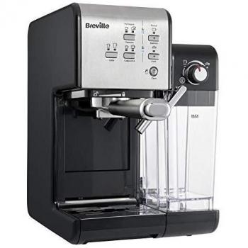 Cafetera Espresso Breville Prima Latte II VCF108X - 19 Bares de Presión, Montalatte y Diseño Plateado