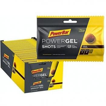 PowerBar PowerGel Shots - 24 x 60g - Cola Flavor with Caffeine - Energy Gummies