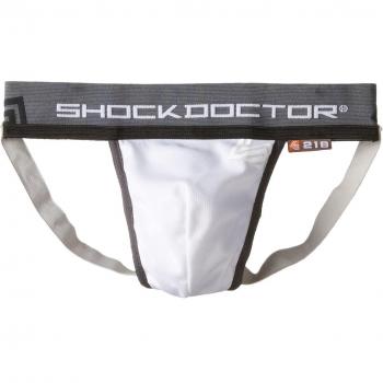 Shock Doctor Core Suspensor con Bolsillo de Taza, Hombre, Blanco, S